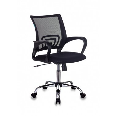 Кресло Бюрократ CH-695N/SL/Black спинка сетка черный TW-01 сиденье черный TW-11 крестовина хром