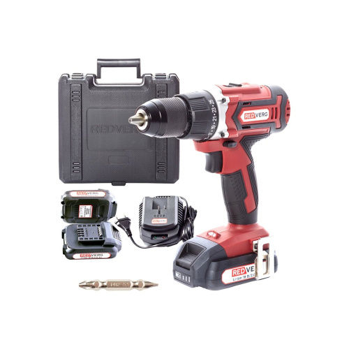 Шуруповерт REDVERG RD-S18/U (6672862) аккумуляторный (2 АКБ+ЗУ)