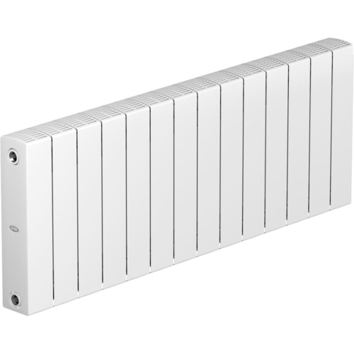 Биметаллический радиатор отопления Rifar Supremo 350 боковое подключение 14 секций белый RAL 9016