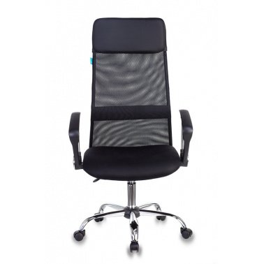 Кресло руководителя Бюрократ KB-6N/SL/B/TW-11 черный TW-01 TW-11 сетка крестовина хром