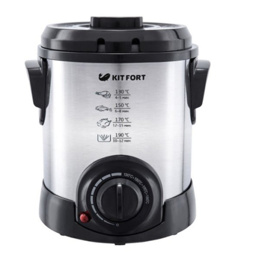 Фритюрница Kitfort КТ-2009 серебристый/черный