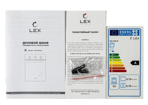 Электрический духовой шкаф LEX EDM 4540 BL черный