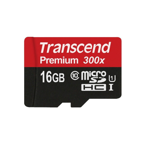 Карта памяти Transcend TS16GUSDCU1 micro SDHC Premium 16GB UHS-I Class 10 U1 без адаптера