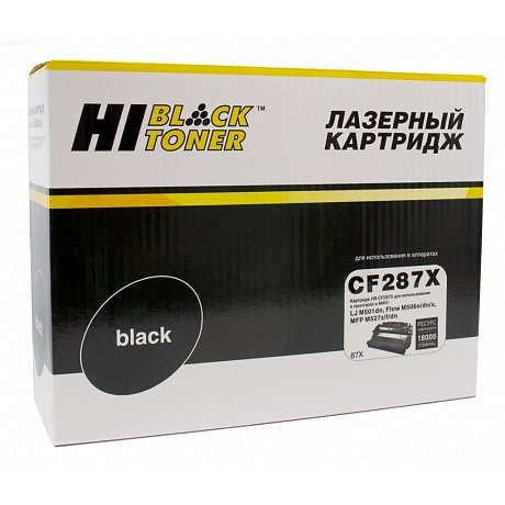 Картридж Hi-Black CF287X для HP LJ M506dn/M506x/M527dn/M527f/M527c, 15K (22 013 627)