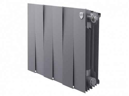 Биметаллический радиатор отопления  Royal Thermo Pianoforte 200 6 Секций Silver Satin