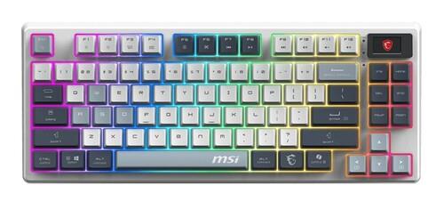 Клавиатура проводная + беспроводная MSI FORGE GK600 TKL Wirelss Sky