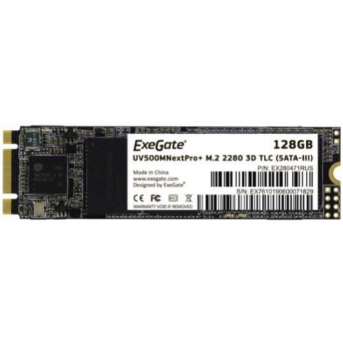 SSD ExeGate EX280471RUS UV500MNextPro+ 128 Gb M.2 2280 3D TLC SATA-III