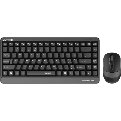 Клавиатура + мышь A4Tech Fstyler FGS1110Q клавиатура черный/серый+мышь черный/серый USB беспроводная Multimedia