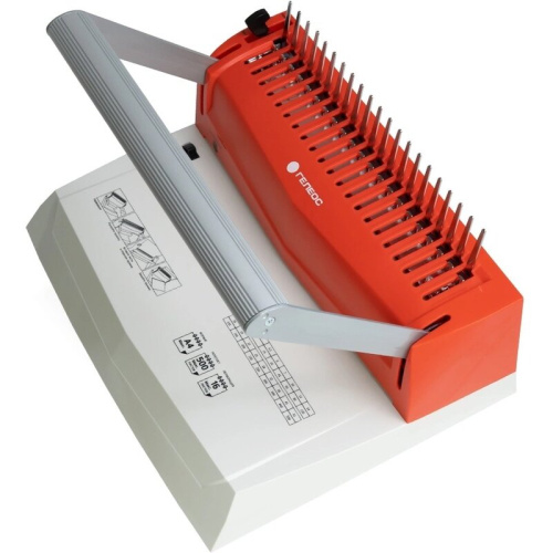 Переплетчик Гелеос БП16ПБК A4/перф.16л.сшив/макс.500л./пластик.пруж. (6-51мм)