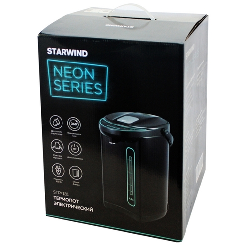 Термопот Starwind STP4181 тёмно-серый/бирюзовый