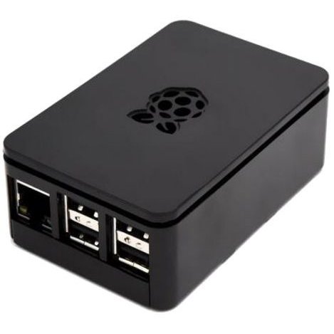Корпус ACD RA179 black для микрокомпьютера Raspberry Pi 3 Black ABS Plastic case with Logo for Raspberry Pi 3