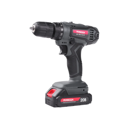 Дрель-шуруповерт Победа ДА-20/2 Ли-М (180201702) 2,0Ач, 2 АКБ+ЗУ