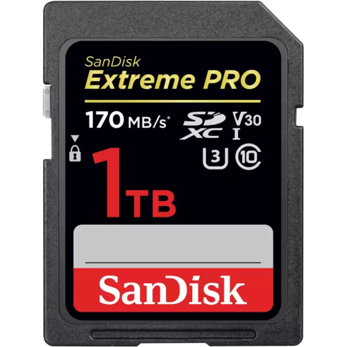 Карта памяти SanDisk Extreme PRO (SDSDXXY-1T00-GN4IN) 1TB SDXC Card UHS-I V30 U3 Black
