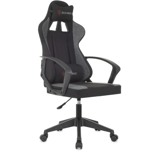 Кресло игровое Zombie Carry черный/серый крестов. пластик