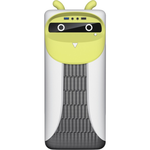 Корпус GameMax Cute Owl W-Y без БП (Midi Tower, ATX, Бело-желтый, 1*USB3.0 + 2*USB2.0, 2*120мм)
