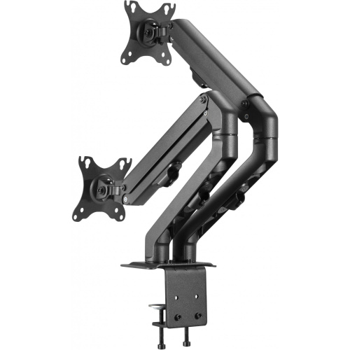 Кронштейн для мониторов Ultramounts UM 729 черный 17"-27" макс.7кг крепление к столешнице поворот и наклон