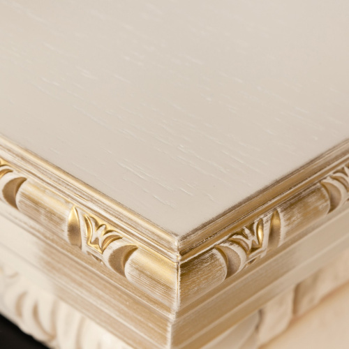 Электрокамин RealFlame Bolero WT белый дуб с золотой патиной с очагом Firefield 25 S IR