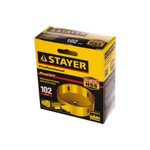 Коронка STAYER Professiona Би-металлическая, универсальная 29547-102 d-102мм