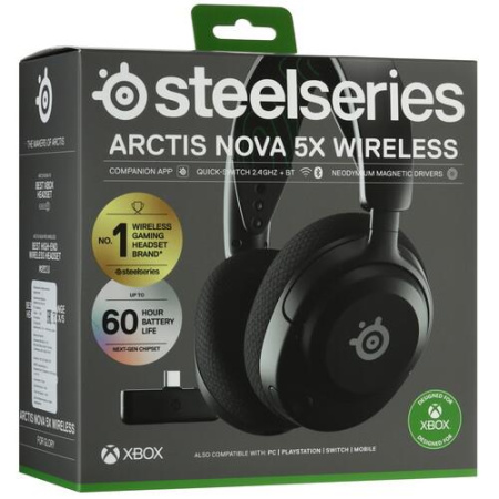 Беспроводные наушники SteelSeries Arctis Nova 5X черный