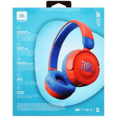 Беспроводные наушники JBL JR310BT красный