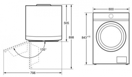 Стиральная машина MAUNFELD MFWM127WH051 белый