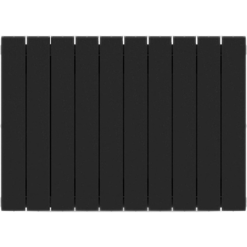 Биметаллический радиатор отопления Rifar Supremo 500 боковое подключение 10 секций антрацит