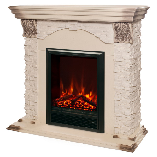 Электрокамин RealFlame Dublin Lux WT с очагом Eugene