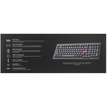 Клавиатура проводная + беспроводная Keychron V5 Max