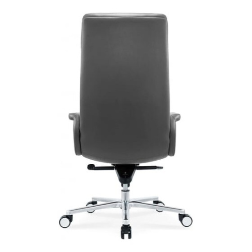 Кресло руководителя Cactus CS-LGR-Dublin темно-серый сиденье темно-серый кожа крестов. алюминий