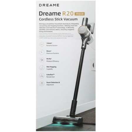 Пылесос  вертикальный  Dreame R20 Aqua  черный