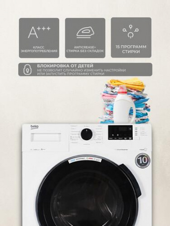 Стиральная машина Beko WSPE7612W белый
