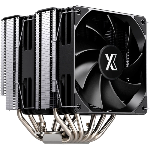 Кулер XASTRA AX620 Basic LGA1851/1700/1200/115X/AM5/AM4 (Dual Tower, TDP 265W, 6 тепл.трубок 6мм , 2xPWM 120mm black ,медное основание) RET