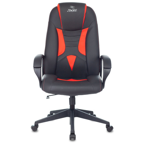 Кресло Zombie 8 Red эко.кожа черный/красный