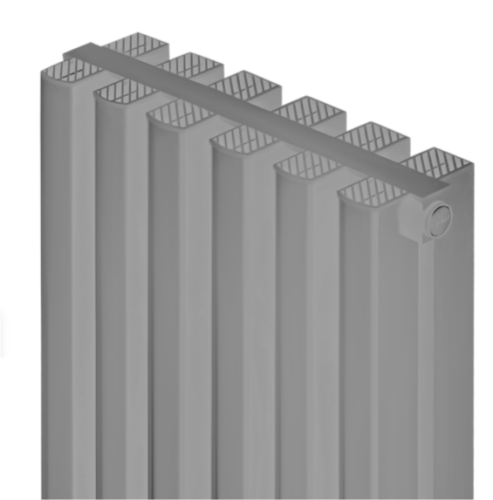 Алюминиевый радиатор отопления Stout SRA-2120-18000806 Tonale 1800 6 секций серый