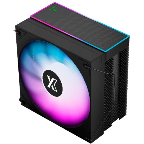 Кулер XASTRA AR400 FRGB BK LGA1851/1700/1200/115X/AM5/AM4 (TDP 220W, 4 тепл.трубки ,PWM Fan FRGB 120mm , top cover with FRGB led, black)