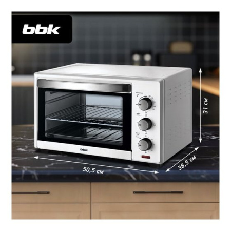 Мини-печь BBK OE3027M белый