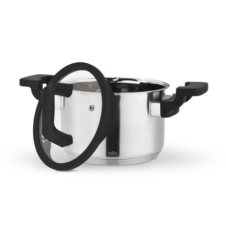 Кастрюля LARA LR02-293 нерж Премиум