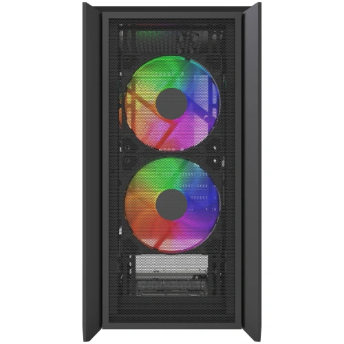 Корпус Powercase Alisio Micro Z3B ARGB V2 (CAMZB-A3-V2), Tempered Glass, 3x 120mm ARGB fan, чёрный, mATX