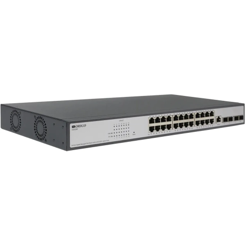 Коммутатор управляемый Origo OS3228P/370W OS3228P/370W/A1A 24x1Гбит/с 4SFP+ 24PoE+ 370W