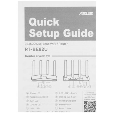 Wi-Fi роутер ASUS RT-BE82U