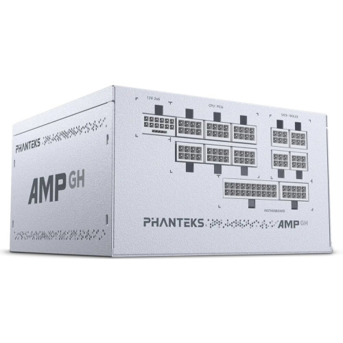 Блок питания PHANTEKS AMP GH 1000W (PH-P1000GR_WT01) (80 Plus Platinum, ATX 3.1, PCIe 5.1, APFC, 120mm Fan, Fully Modular, White)