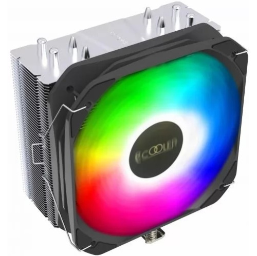 Кулер PCCooler Paladin 400 ARGB S115X/1200/1700/AM4 (TDP 200W, 130mm PWM ARGB FAN, 4 тепловые трубки 6мм, 800-1600RPM, 18-28,6dBa)