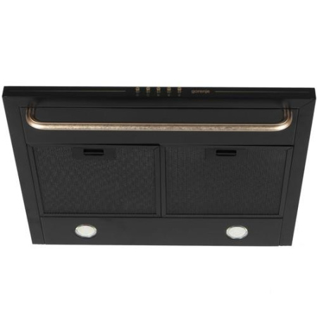 Вытяжка каминная Gorenje WHC63CLB черный/золотистый