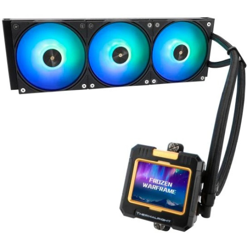 СВО Thermalright Frozen Warframe 360 ARGB (F-WFRAME-360-BL-ARGB) Soc-AM5/AM4/1200/1700/1851 черный 4-pin 29.8dB Al LCD Ret