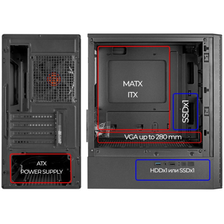 Корпус Ginzzu CL402