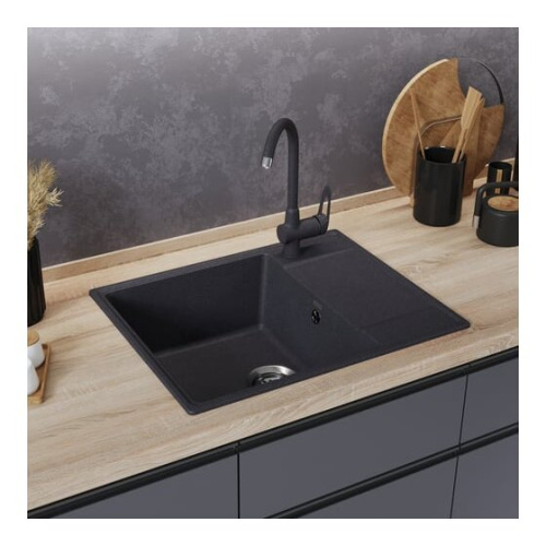 Кухонная мойка MAUNFELD Lacrima 605 MFQS-605DGR темно-серый