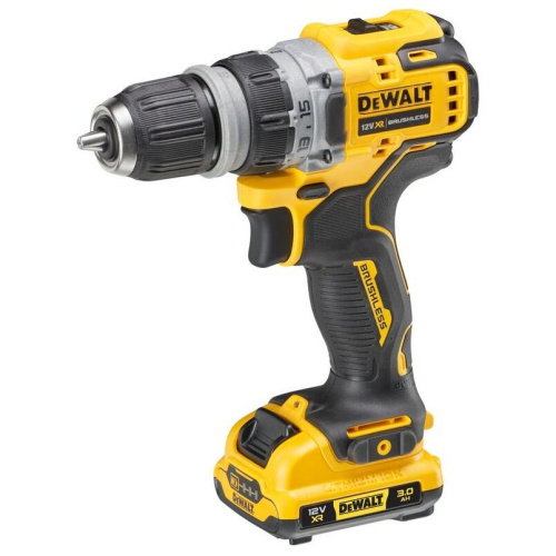 Дрель аккумуляторная DEWALT DCD 703 L2T DCD703L2T-QW 12v 3.0Ah + набор из 4-х насадок