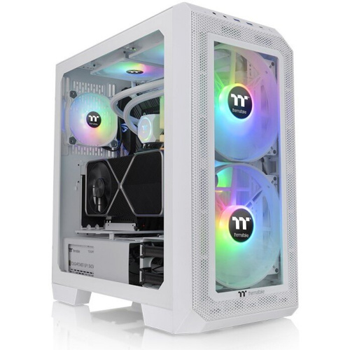 Корпус Thermaltake View 300 MX Snow (CA-1P6-00M6WN-00) белый без БП ATX 9x120mm 5x140mm 1x200mm 2xUSB3.0 audio bott PSU