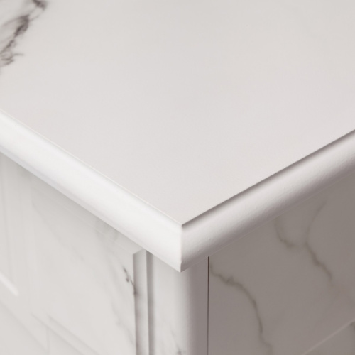 Электрокамин RealFlame Carolina 24/25,5 WT цвет мрамор белый с очагом Irvine 24