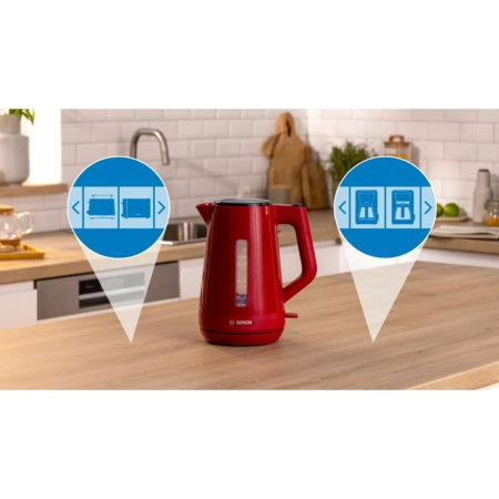 Электрочайник Bosch TWK1M124 красный